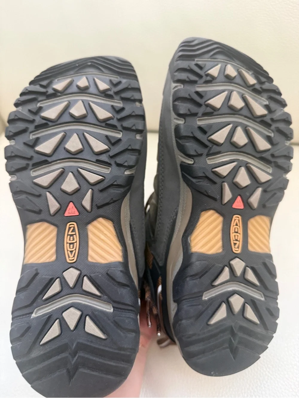Keen men hiking